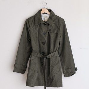 NEW LL Bean Belted Trench Coat, Olive